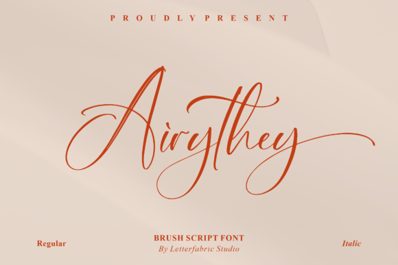 Airythey: A Brush Script Font for Editorial Design