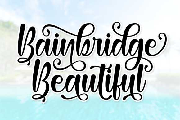 Bainbridge Beautiful: A Graceful Script Font for Web Design