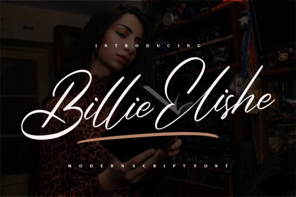 Billie Elishe: A Dazzling Script Font for Campaigns
