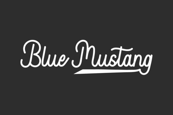 Blue Mustang: A Retro Script Font for Bold Campaigns