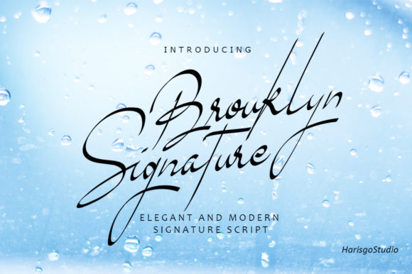 Brouklyn Signature Font for Elegant Branding