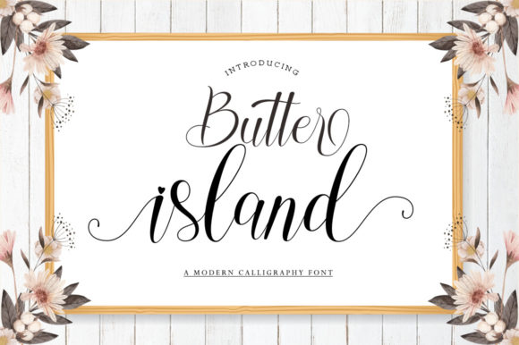 Butter Island: A Graceful Script Font for Editorial Design