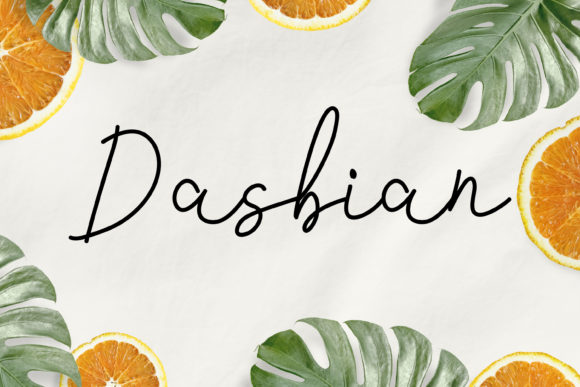 Dasbian: An Elegant Script Font for Editorial Design