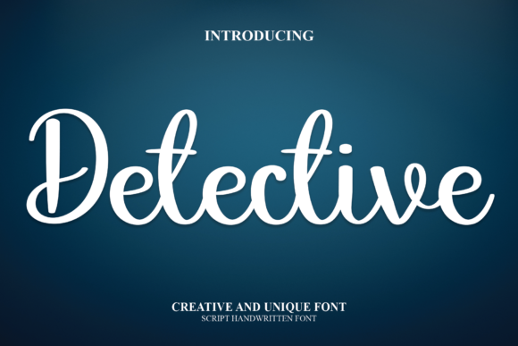 Detective: A Whimsical Script Font for Editorial Design