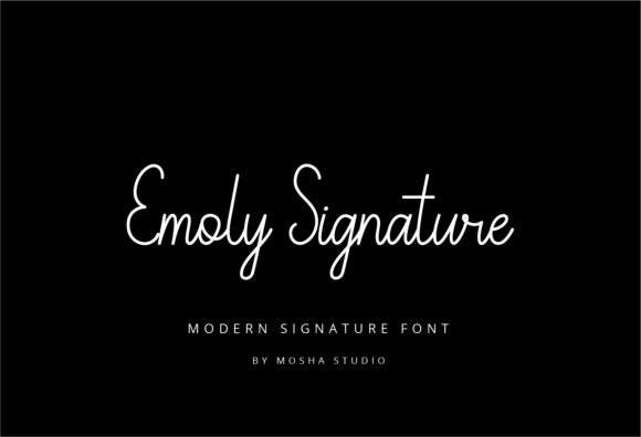 Emoly Signature: A Romantic Handwritten Typeface for Makers