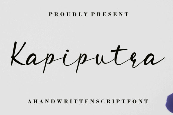 Kapiputra: A Script Handwritten Font for Digital Branding