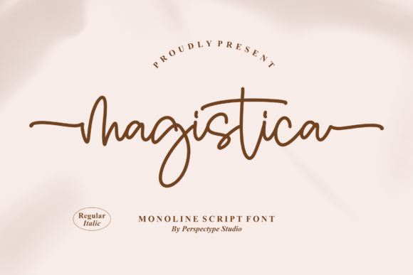 Magistica Typeface for Vintage Branding