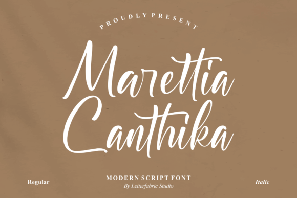 Marettia Canthika: A Modern Script Typeface for Editorial Design