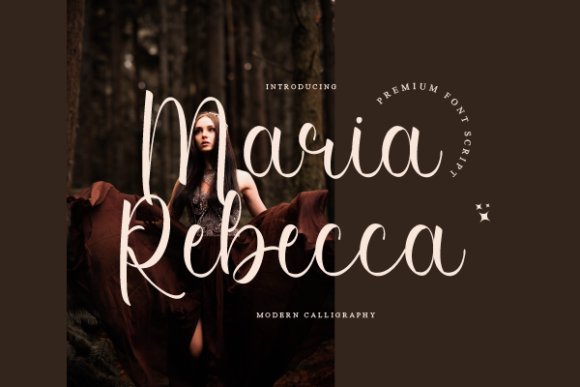 Maria Rebecca: An Elegant Script Typeface for Editorial Design