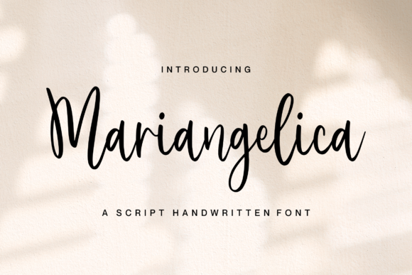 Mariangelica Font for Digital Branding