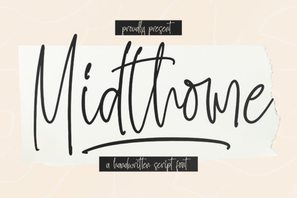 Midthome: A Script Handwritten Font for Bold Campaigns