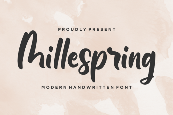 Millespring: A Relaxed Script Font for Editorial Design