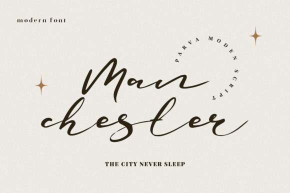 Parva: A Modern Script Font for Brand Design