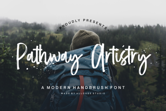 Pathway Artistry: A Chic Script Font for Editorial Design