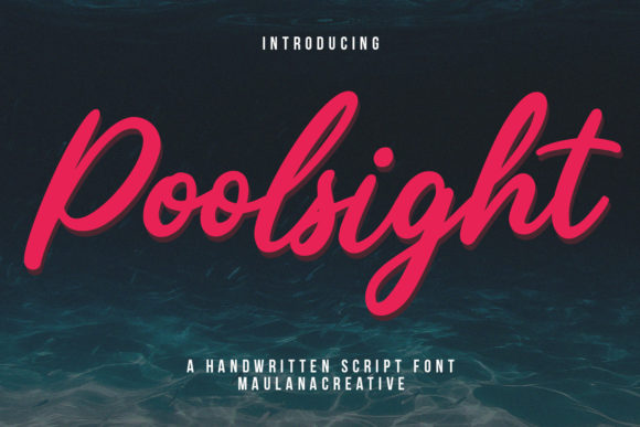 Poolsight Script Font for Modern Web Design