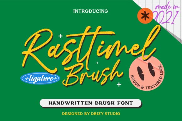 Rasttimel Brush Typeface for Small Business Branding
