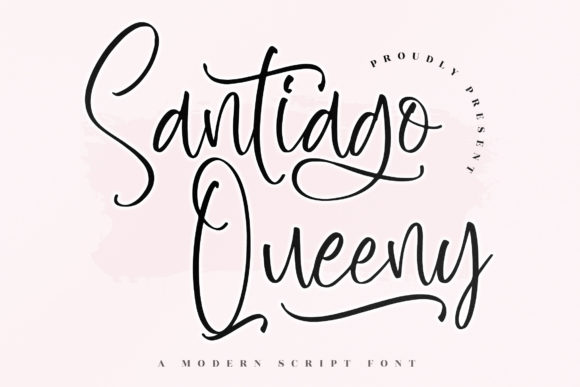 Santiago Queeny: A Modern Script Font for Branding