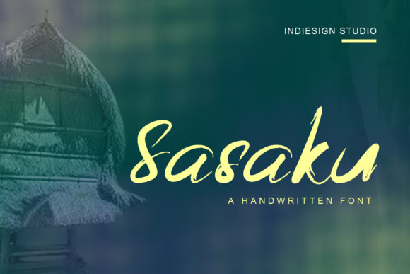 Sasaku: A Brushed Script Font for Editorial Design