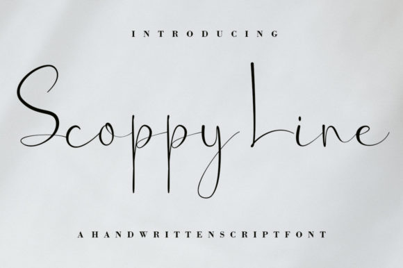 Scoppy Line: A Script Font for Branding