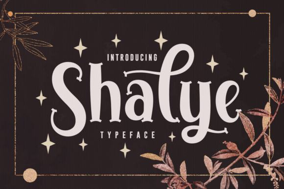 Shalye: The Romantic Script Font for Elegant Design