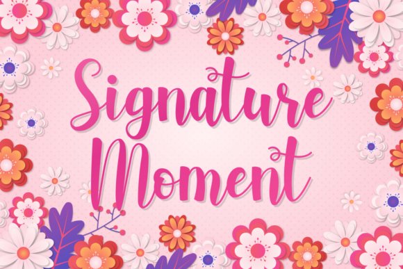 Signature Moment Font Review for Brand Designers