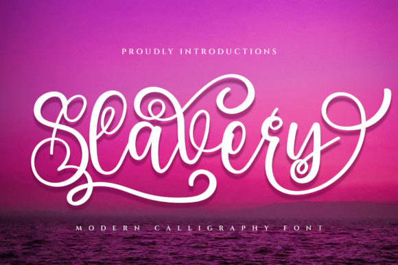 Slavery Font: Elegant Script for Editorial Design