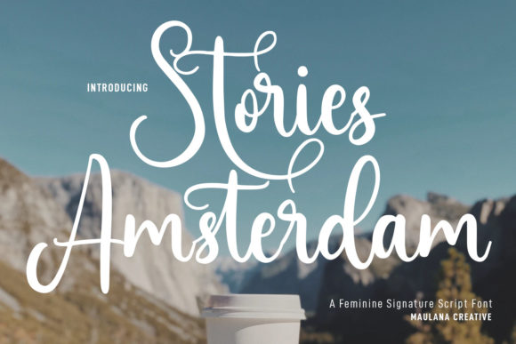 Stories Amsterdam Font for Elegant Branding