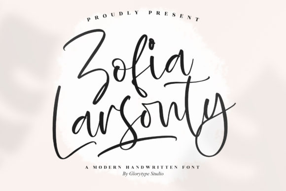 Zofia Larsonty: A Modern Handwritten Font for Web Design